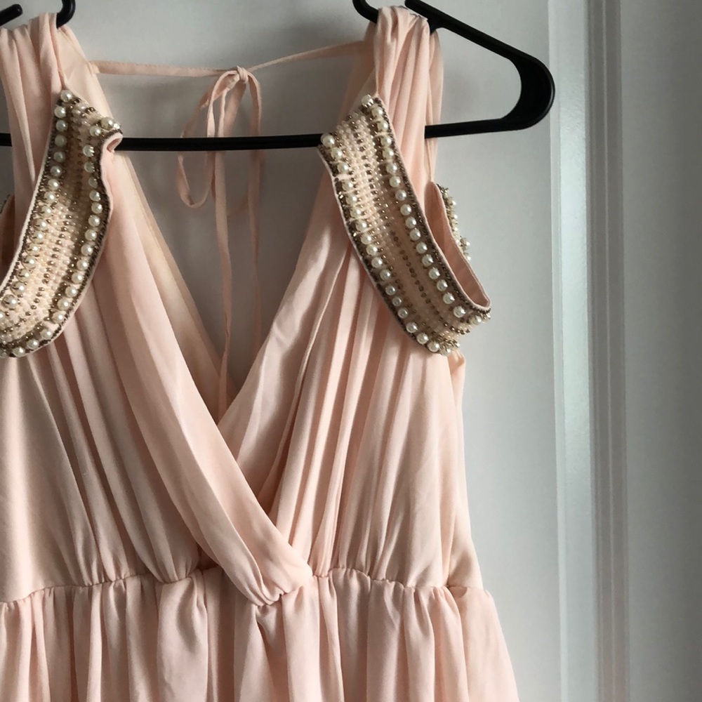 Pale pink evening down